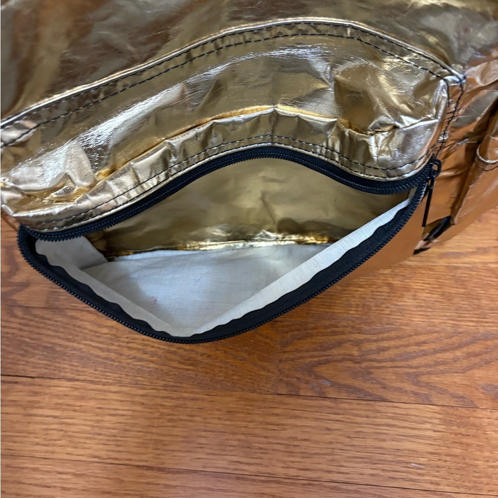 Gold Metallic Backpack - Picture 2 of 6